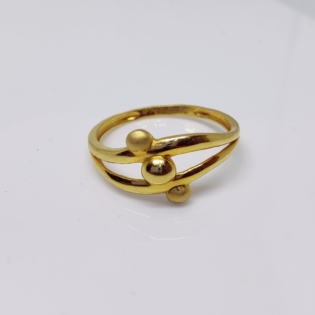 22k gold plain ladies ring