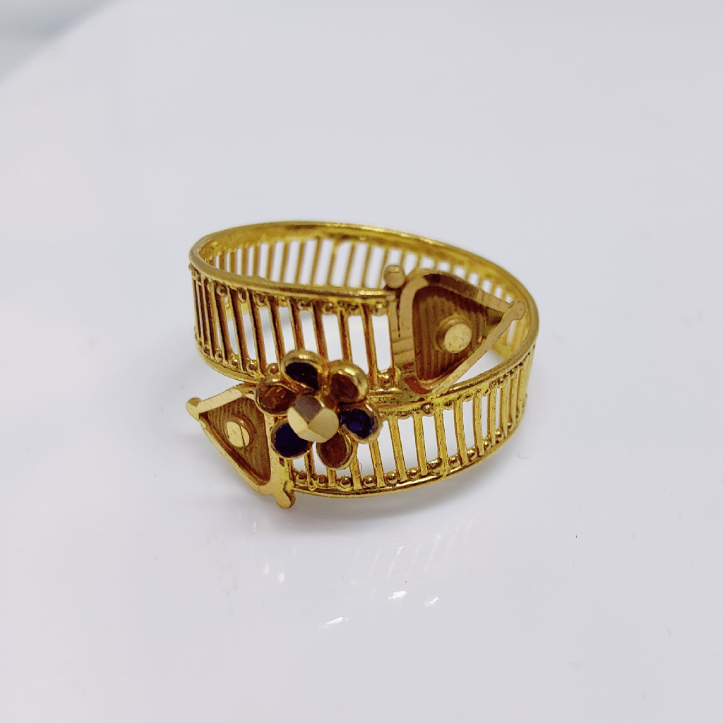 22k gold flower design exclusive ladies ring