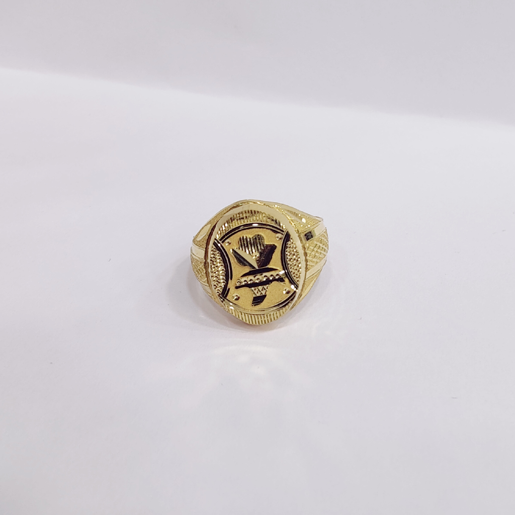 22k Gold Round Shape Ring