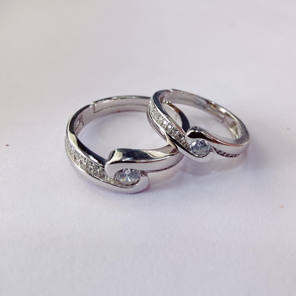 925 Silver Couple Band