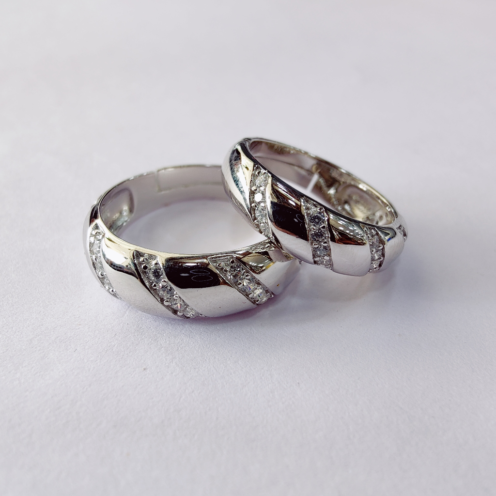 925 Silver Couple Band