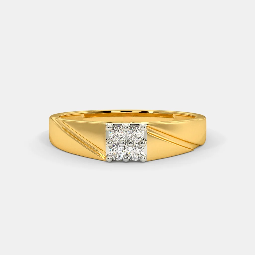 916 gold ladies and gents ring