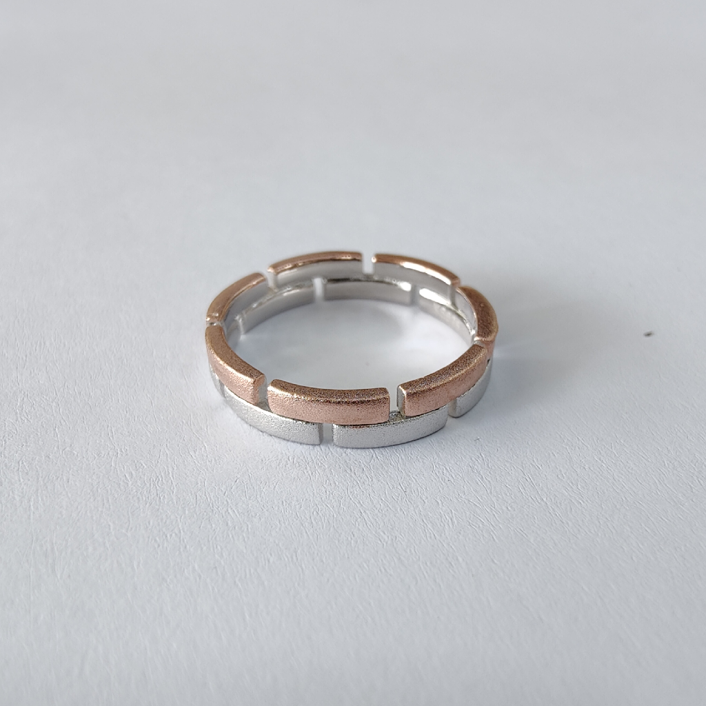925 sterling silver rose ladies and gents ring