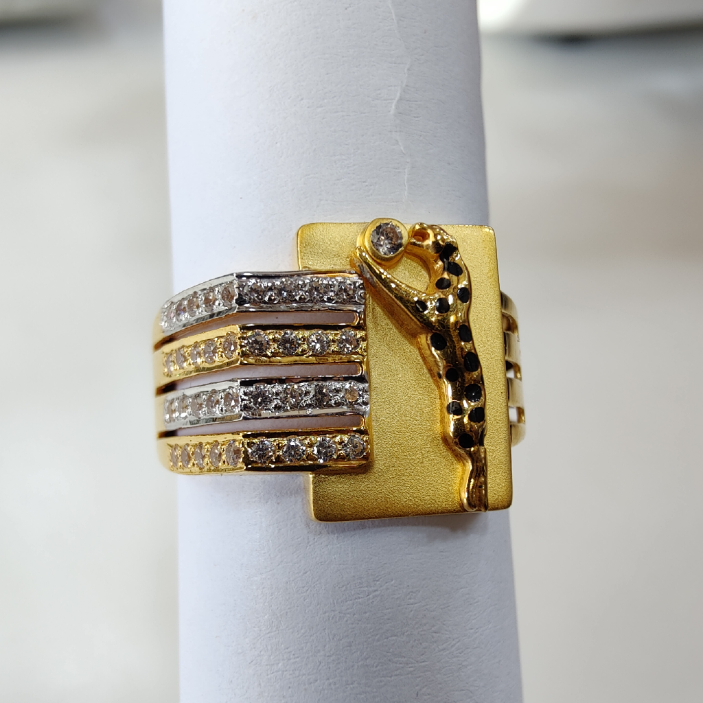 22K GOLD Jaguar gents ring