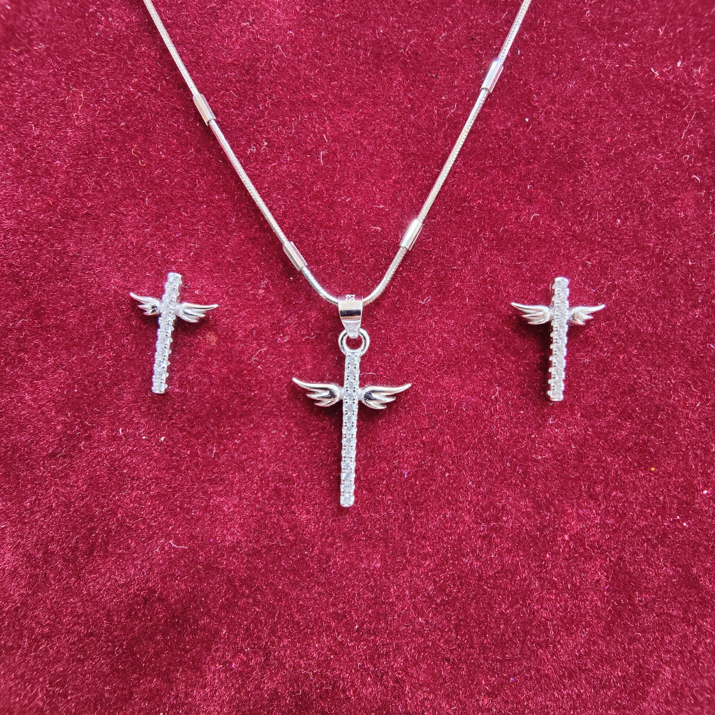 925 silver chain pendant set