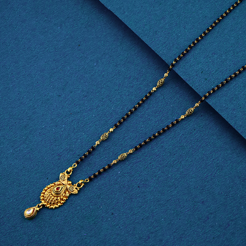 22K 916 SINGAL LINE JADTAR MANGALSUTRA