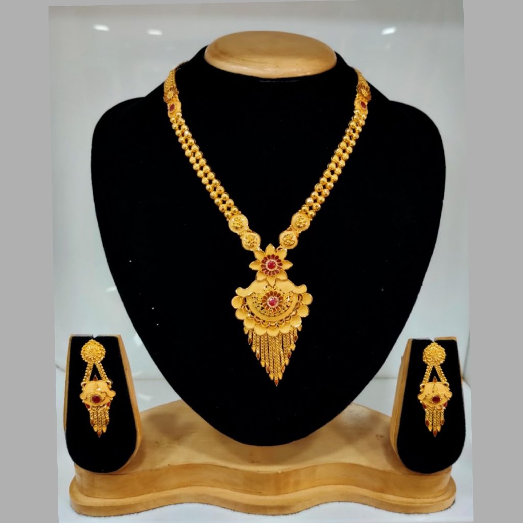 22k carat gold long fancy set