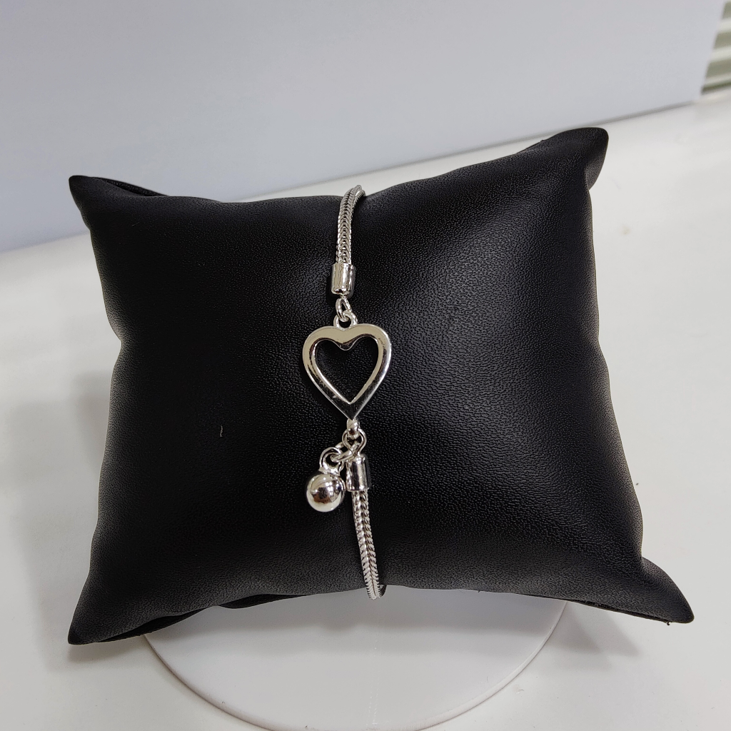 925 silver heart shape bracelet