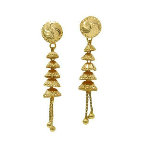22k gold hanging tops Earrings