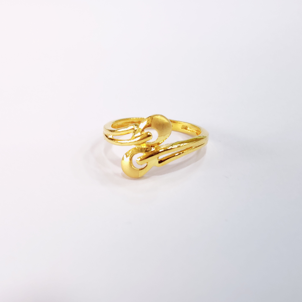 916 Plain Gold Fancy Ladies Ring