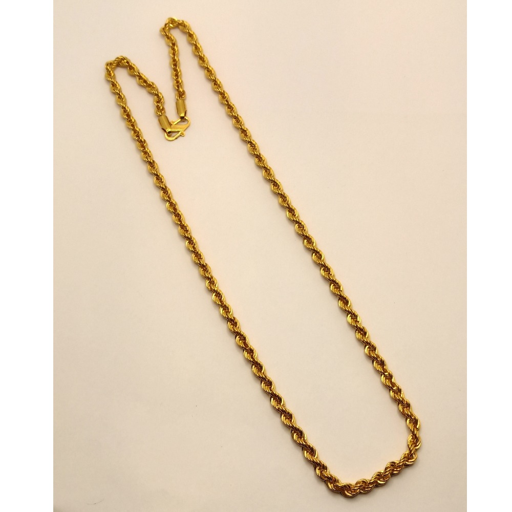 916 gold simple chain chg248