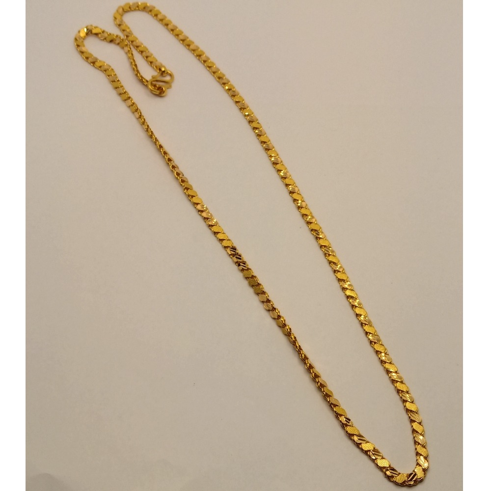 916 gold sparkling chain chg243