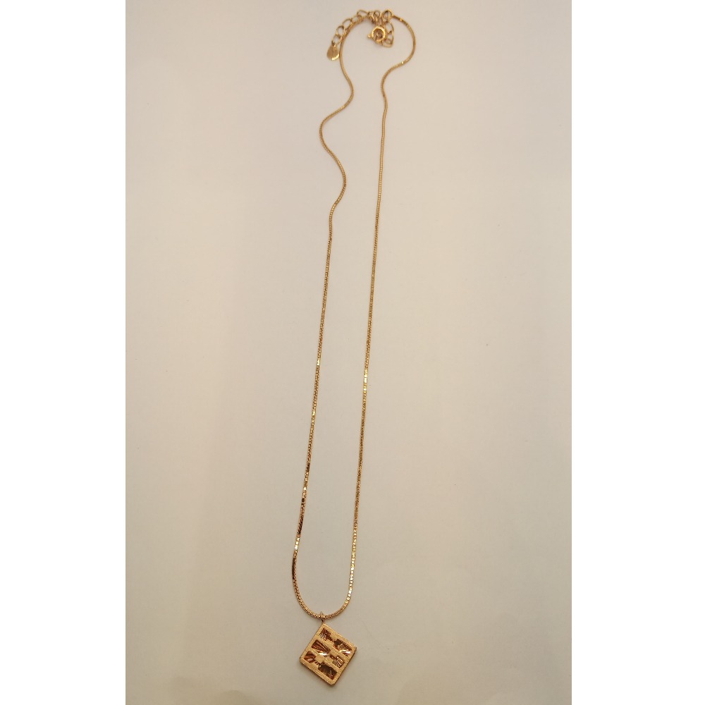 18kt gold designer chain
