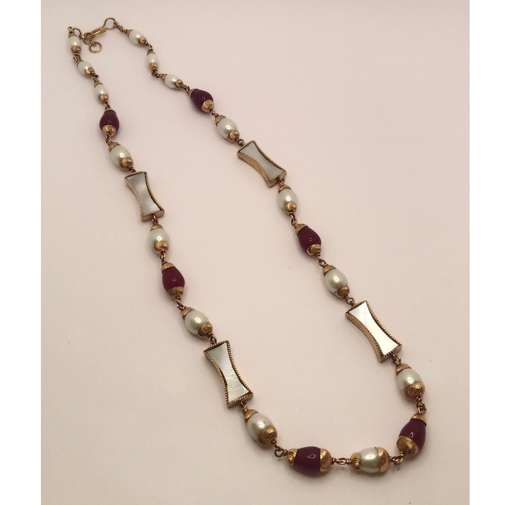 18k gold pearl mala