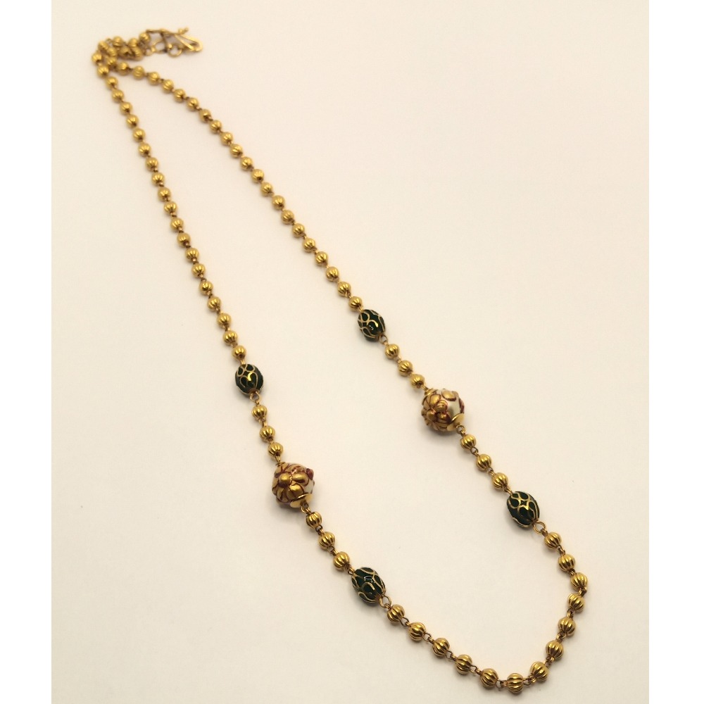 22k gold antique classic mala