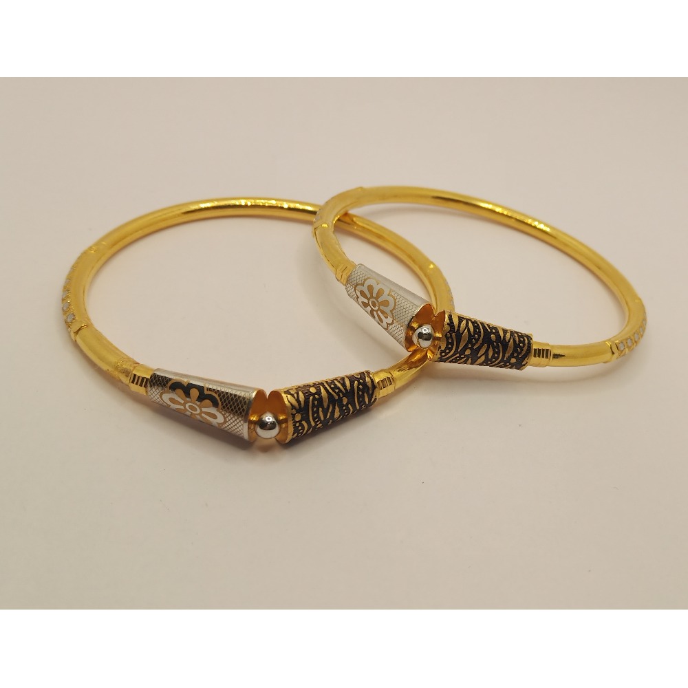 22k gold designer copper kadli