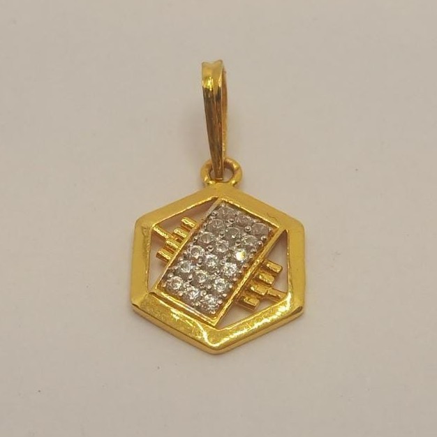 22k gold diamond pendant