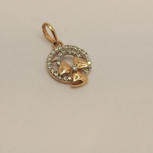 18k gold diamond pendant