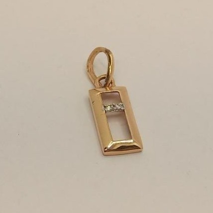 18k gold diamond pendant