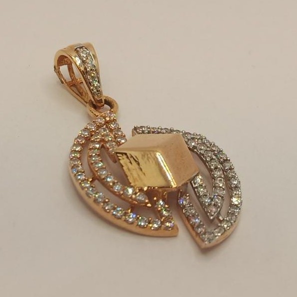 18k gold diamond pendant