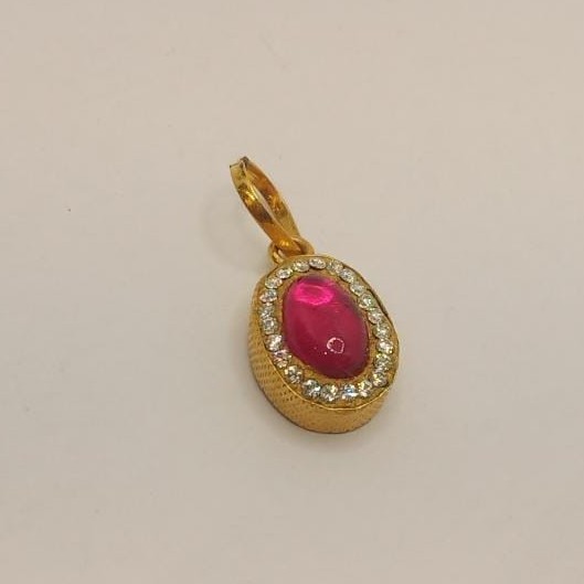 22k gold solitare diamond pendant