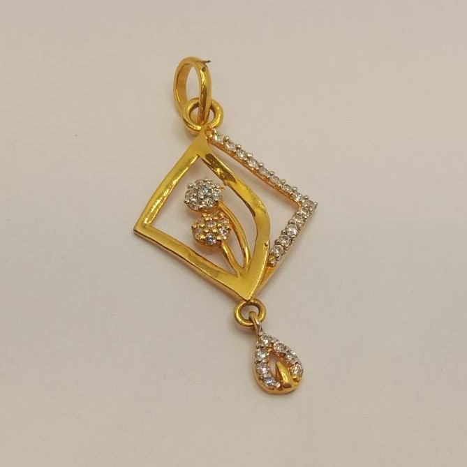 22k gold diamond pendant