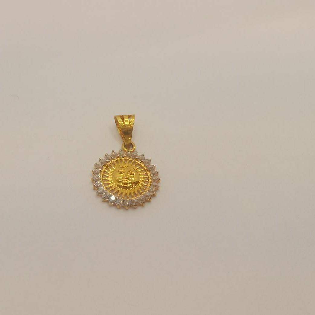 22k gold "SUN" pendant