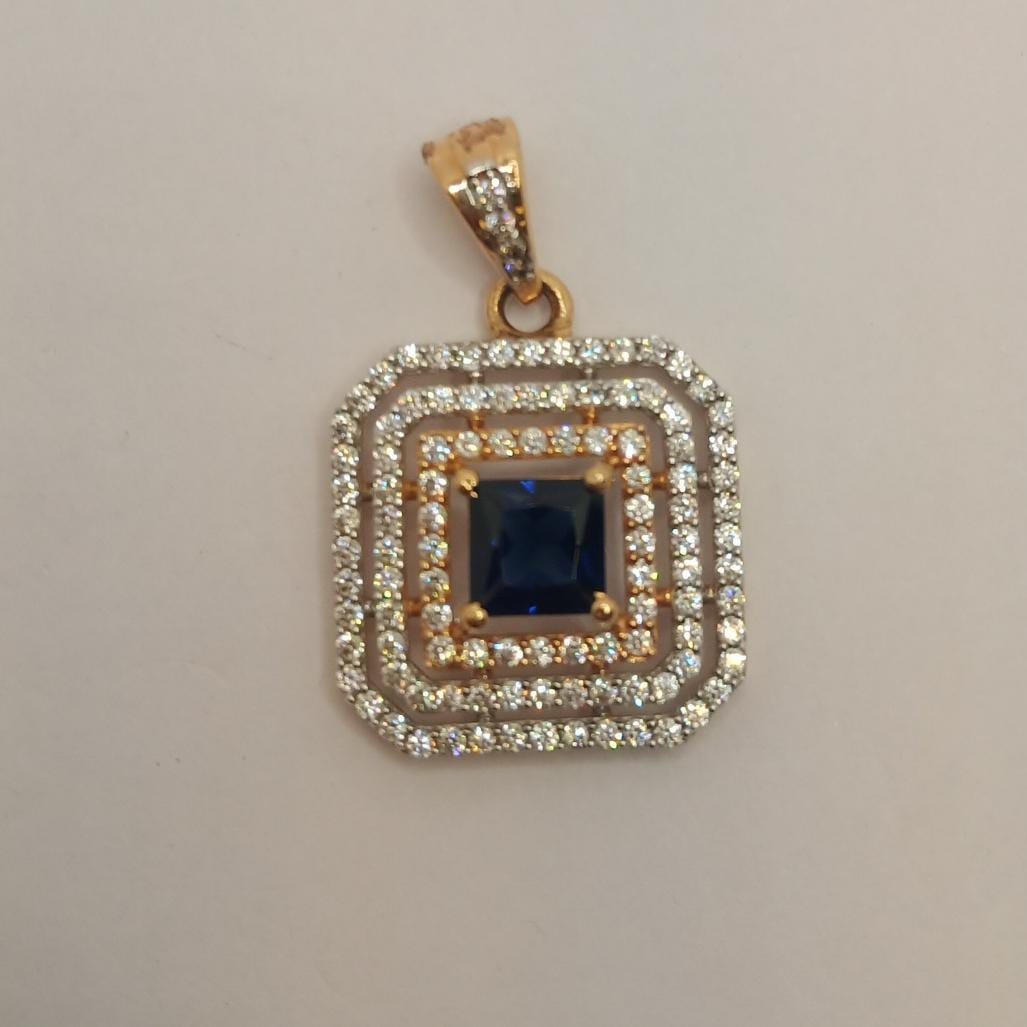 18K Gold Plain Pendant