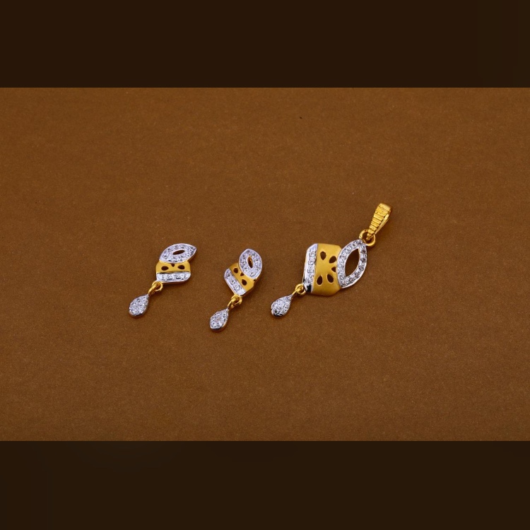 22ct 916hm pendant set light weight