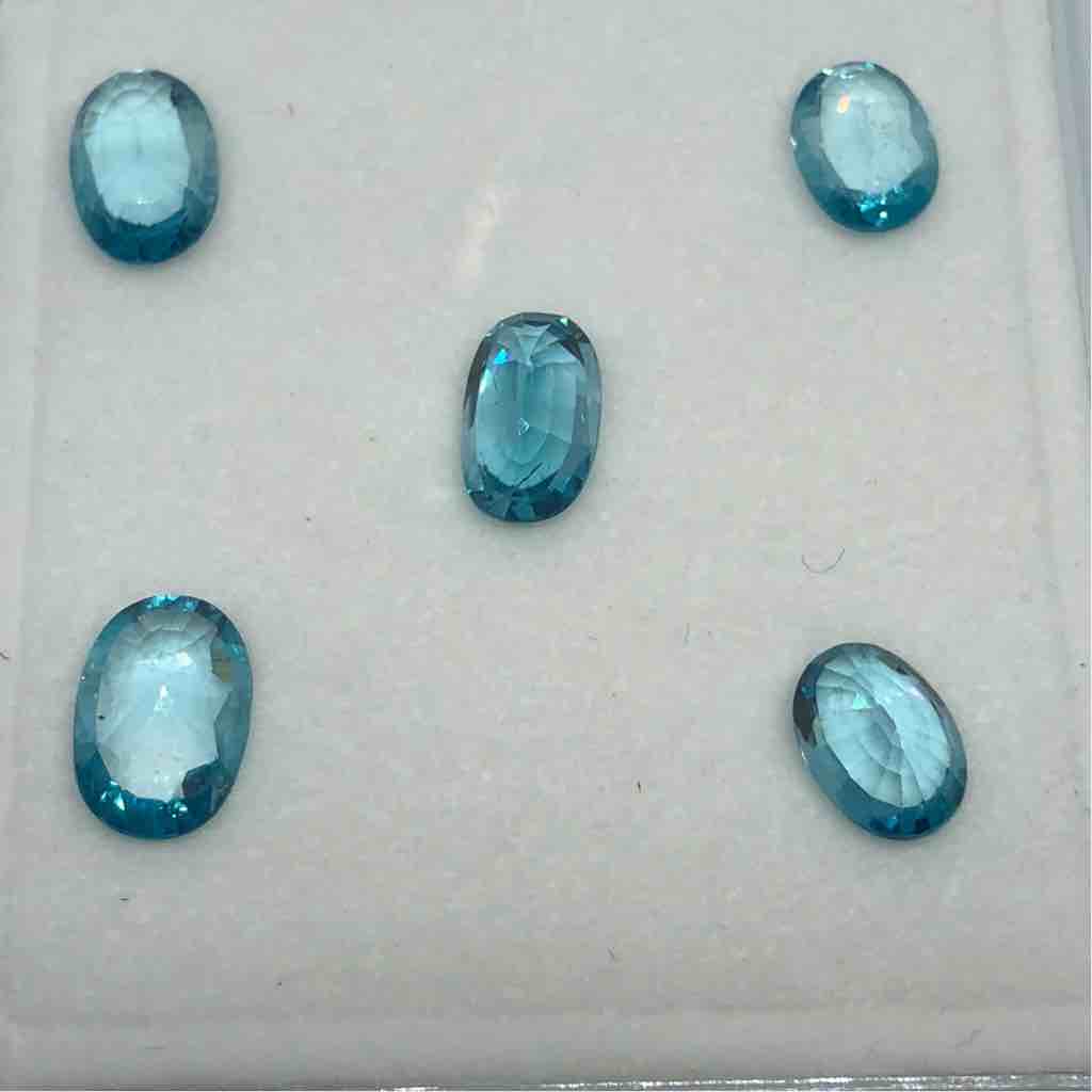 3ct Oval Blue Zircon