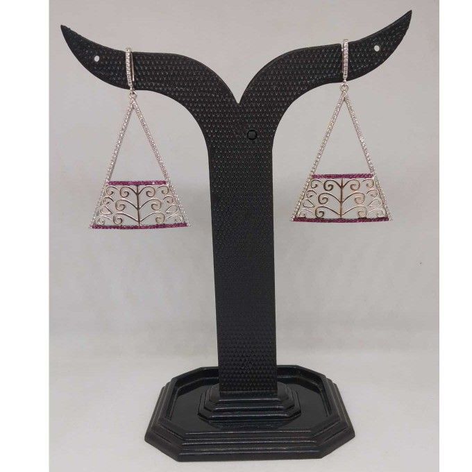 92.5 STERLING SILVER FANCY EARRING