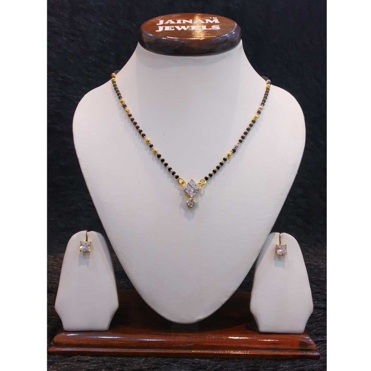 1 gram single ston designed short mangalsutra