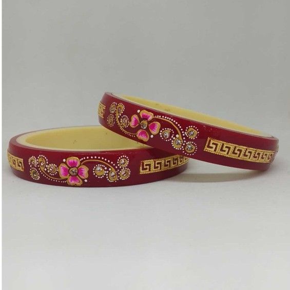 22 KT GOLD FLOWER PRINTED DESIGNED RAS PATLA