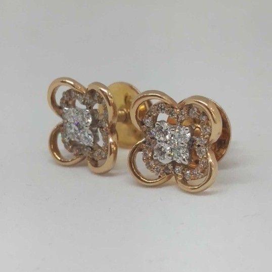REAL DIAMOND ROSE GOLD BRANDED RING