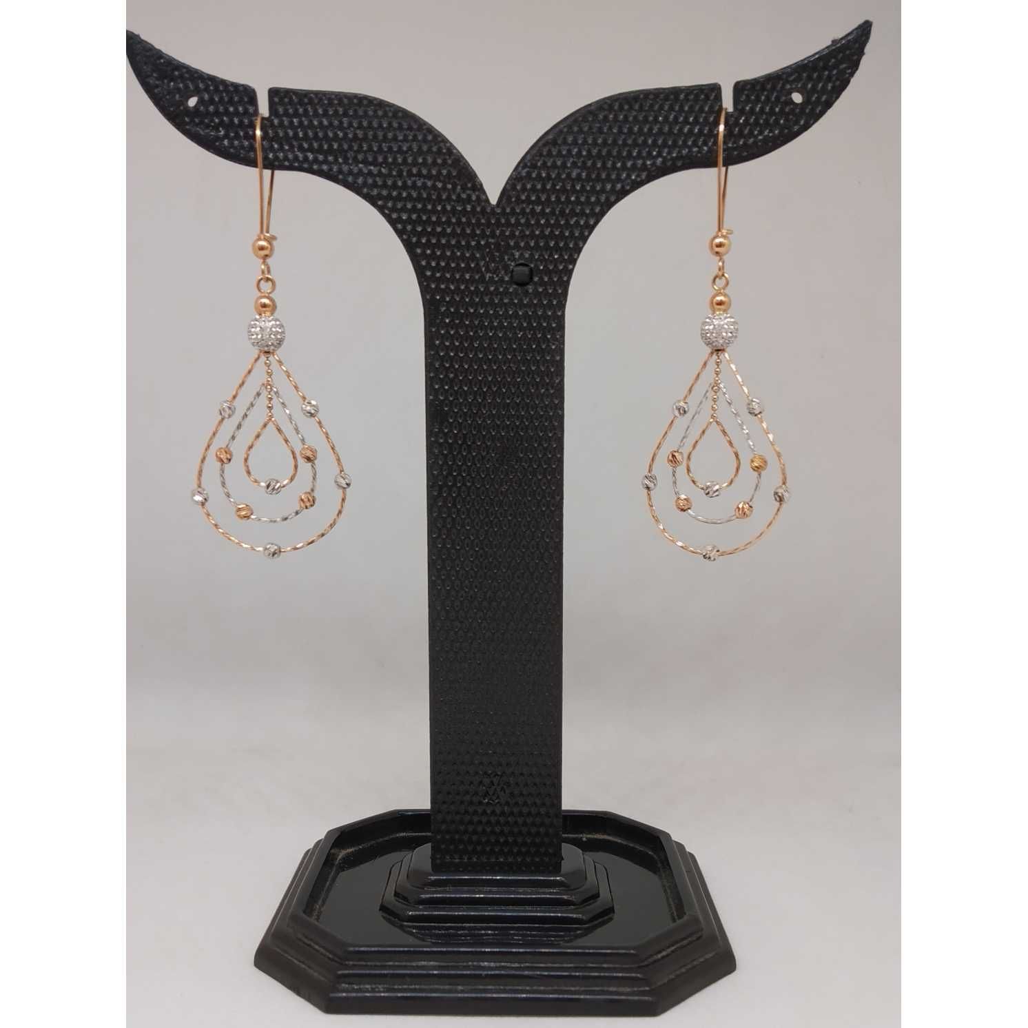 18 kt rose gold italian designed  earring