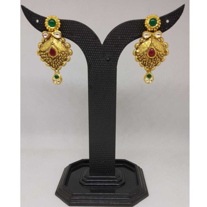 22 KT GOLD ANTIQUE DESIGNED EARRING