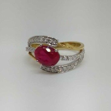 Real diamond branded ladies ring