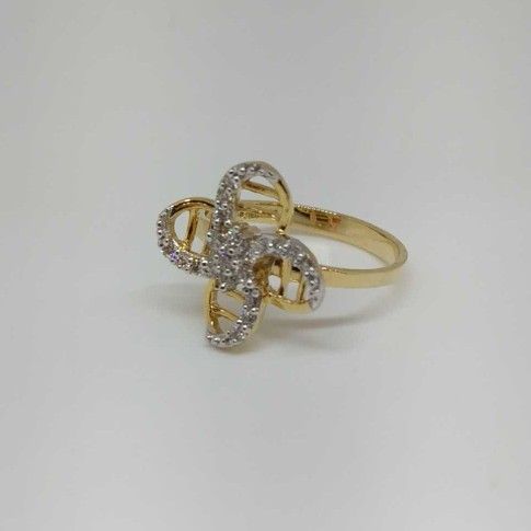 Real diamond Flower Resigned branded ladies ring