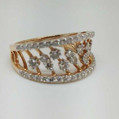 Real Diamond Rose Gold Branded Ladies Ring