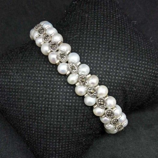 925 Sterling Silver Oxides Ladies Bracelet