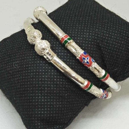 925 Sterling Silver Fancy Bangle
