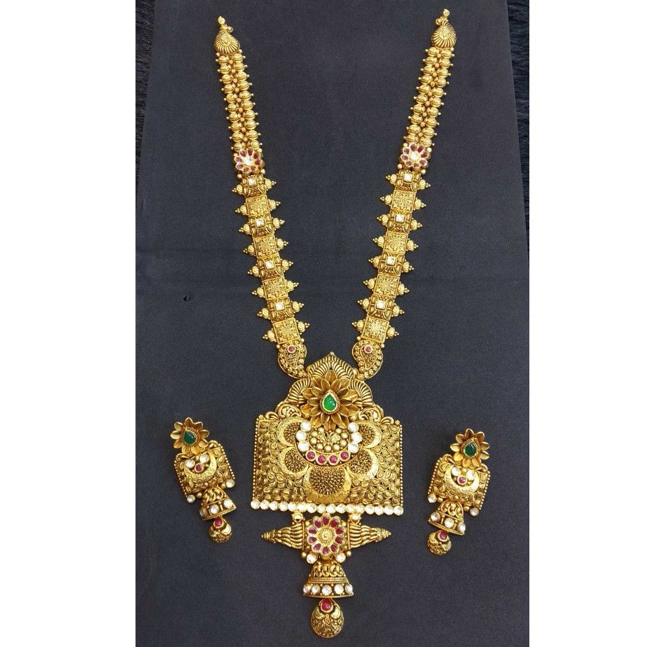 22 kt gold rajwadi dhulhan set