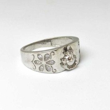 925 Sterling Silver Ganesh Gents Ring