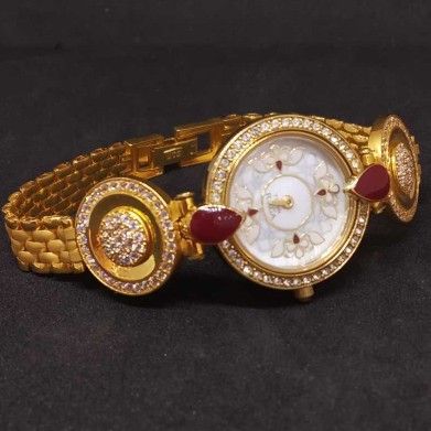 22 KT Gold Branded Ladies Watch
