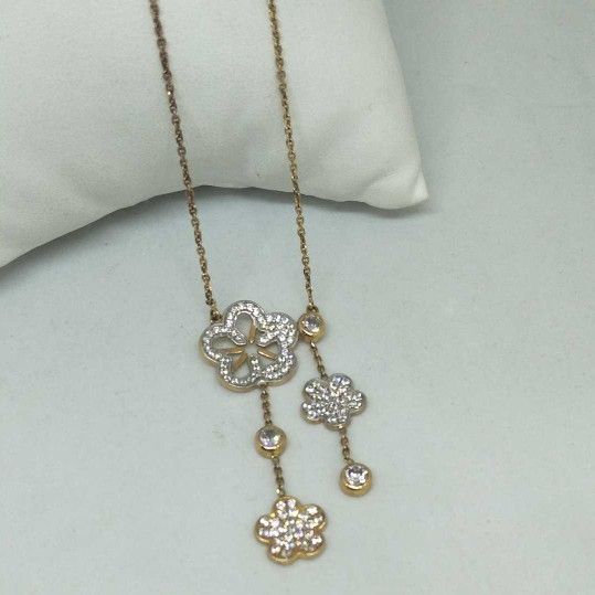 18 kt rose gold pendant chain