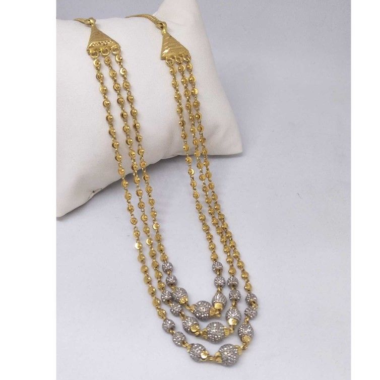 22 KT Gold Vertical Mala