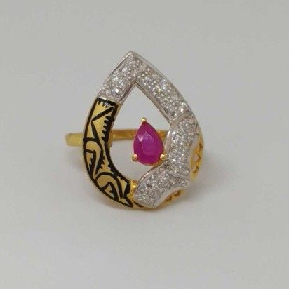 22 Kt Gold Ladies Branded Ring