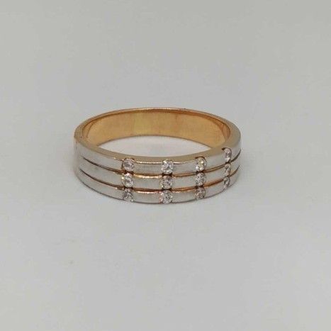 18 Kt Rose Gold Gents Branded Ring