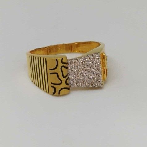 22 kt gold gents branded ring