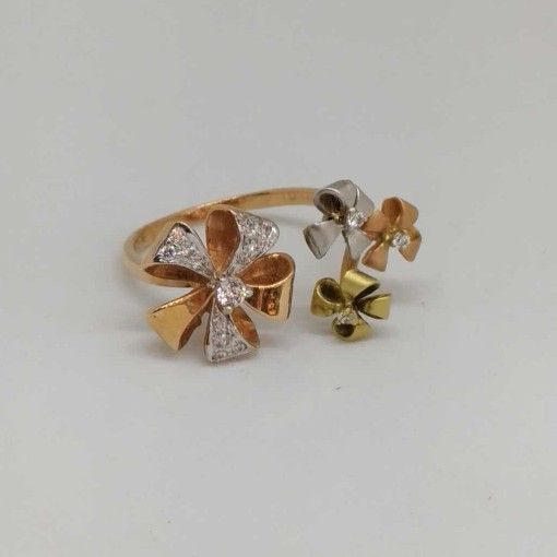 18 kt Rose gold  ladies branded ring